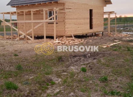 Дом 7х7,5м из профилированного бруса 145х145мм по индивидуальному проекту в селе Юсупово, городской округ Домодедово, Московская область