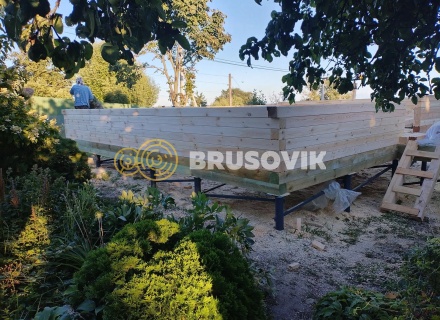 Дом 8х10,5 м из профилированного бруса 145х145мм с. Пощупово, Рыбновский район, Рязанская область