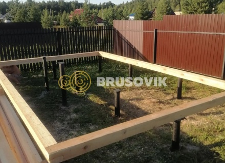 Баня 6х4м из профилированного бруса 145х145мм д. Вятчинки, Ивановская область