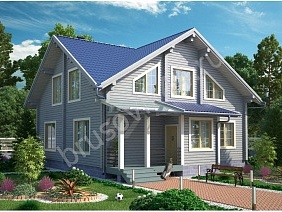 Проект №57 дома из бруса 10,5х12,5