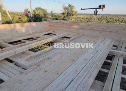 Дом 8х10,5 м из профилированного бруса 145х145мм с. Пощупово, Рыбновский район, Рязанская область