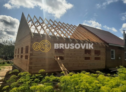 Дом 8,5х9 м из обрезного бруса 150х200 мм в посёлке Филино, г. Ярославль.