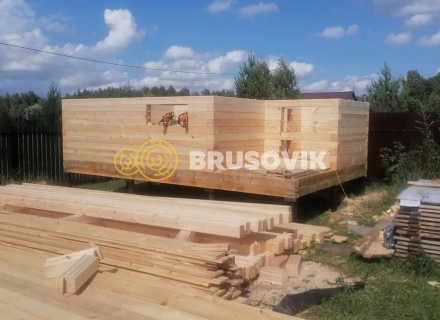 Баня 6х4м из профилированного бруса 145х145мм д. Вятчинки, Ивановская область