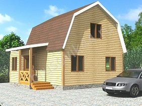 Проект №25 дома из бруса 6х7,5