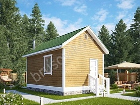 Проект №10 баня из бруса 6х4