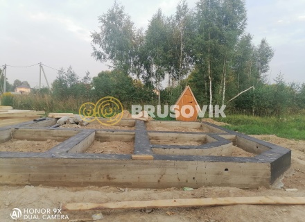 Двухэтажный дом 9х9 м с эркером из профилированного бруса 145х145 мм по индивидуальному проекту в селе Ивановское, городской округ Чехов, Московская область