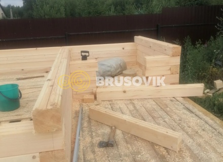Баня 6х4м из профилированного бруса 145х145мм д. Вятчинки, Ивановская область