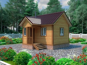 Проект №20 баня из бруса 6х5,5