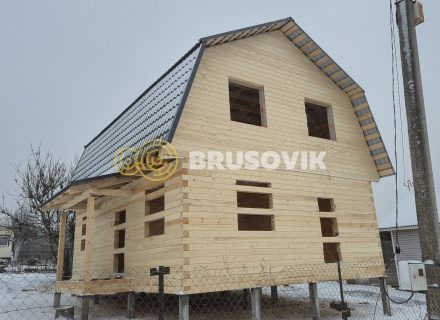 Дом 7х9м из профилированного бруса 145х145мм СНТ Литейщик, Каширский район, Московская область