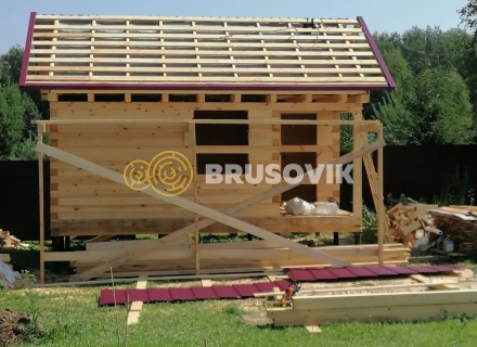 Баня 6х4м из профилированного бруса 145х145мм д. Вятчинки, Ивановская область