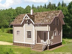 Проект №4 дома из бруса 6х9
