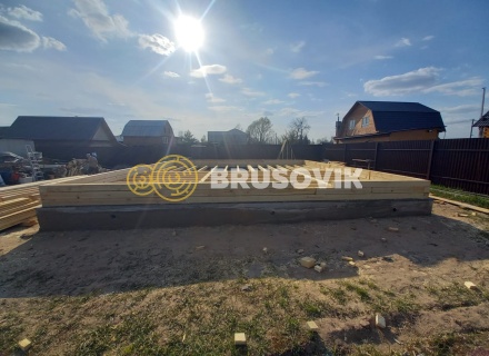 Полутораэтажный дом 9х9м из обрезного бруса 150х150мм по индивидуальному проекту в деревне Соболево, Орехово-Зуевский городской округ, Московская область