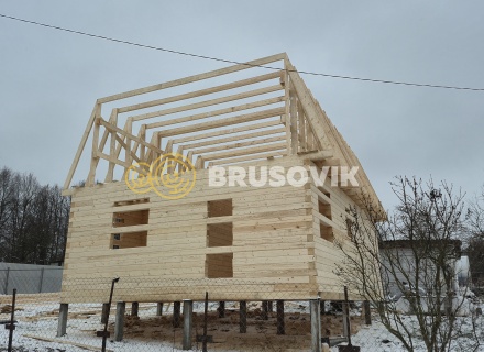 Дом 7х9м из профилированного бруса 145х145мм СНТ Литейщик, Каширский район, Московская область