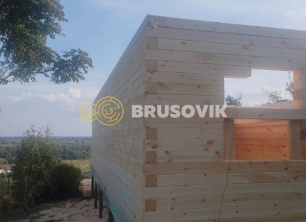 Дом 8х10,5 м из профилированного бруса 145х145мм с. Пощупово, Рыбновский район, Рязанская область