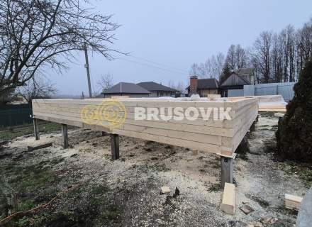 Дом 7х9м из профилированного бруса 145х145мм СНТ Литейщик, Каширский район, Московская область