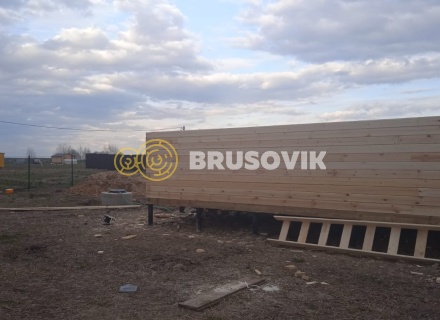 Дом 7х7,5м из профилированного бруса 145х145мм по индивидуальному проекту в селе Юсупово, городской округ Домодедово, Московская область